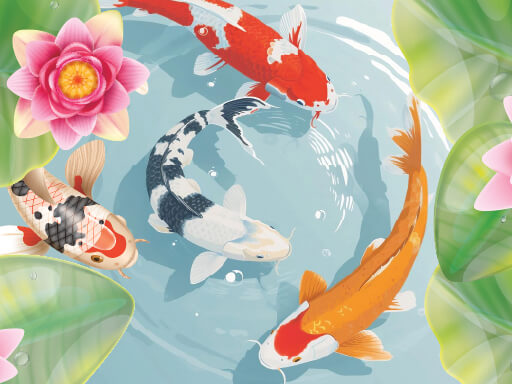 【Koi Fish Pond - Idle Merge Game】ゲームをプレイする