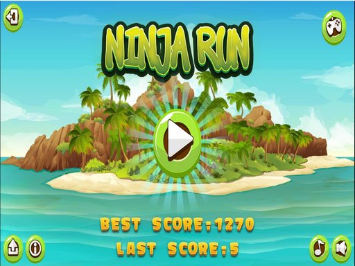 【Ninja Run HTML】ゲームをプレイする