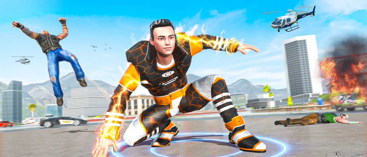 Play Spider Rope Hero City Fight