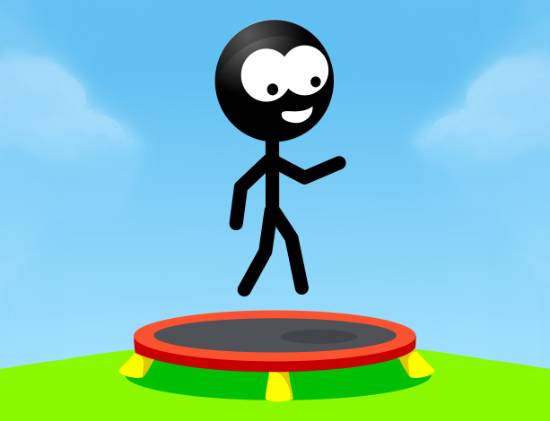 【Trampoline Stickman】ゲームをプレイする