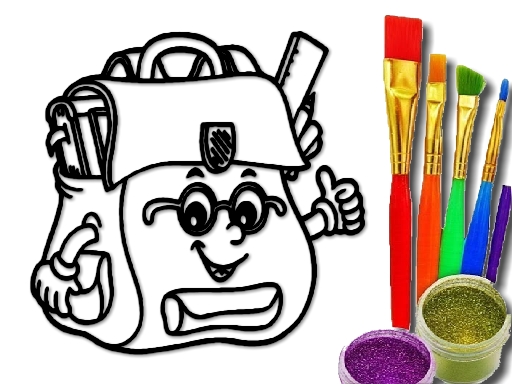 【BTS School Bag Coloring Book】ゲームをプレイする
