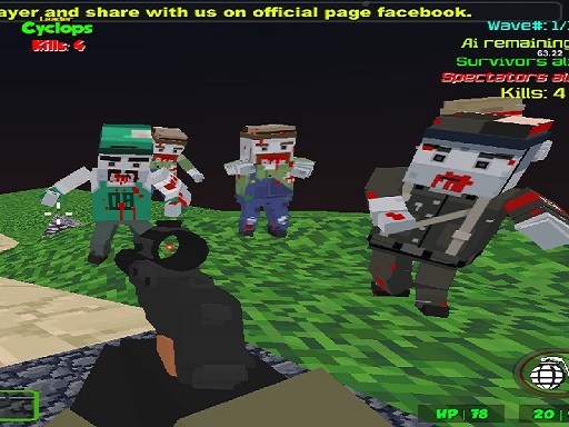 【Blocky Combat Strike Zombie Survival】ゲームをプレイする