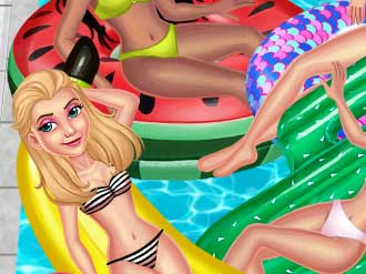 Play Princess Pool Party Floats Thumbnail