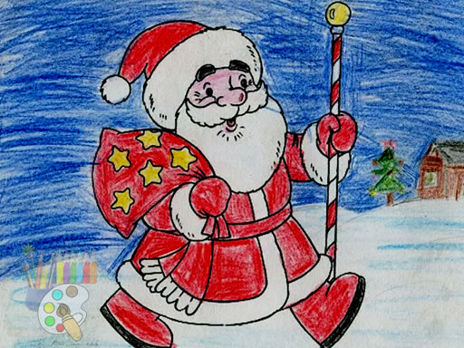 【Santa Claus Coloring】ゲームをプレイする