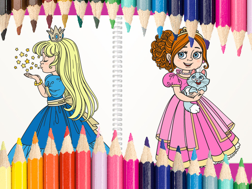 【Beautiful Princess Coloring Book】ゲームをプレイする