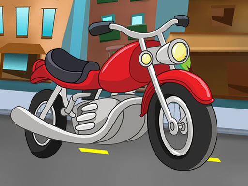 Play Cartoon Motorbike Jigsaw Thumbnail
