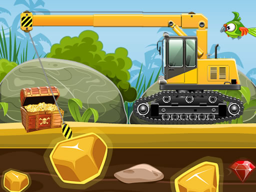 Play Gold Truck Crane