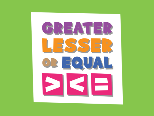 教育ゲーム【Greater Lesser or Equal】ゲームのサムネイル画像