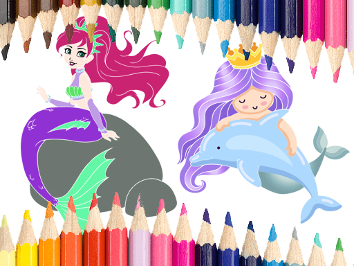 【Mermaid Coloring Book】ゲームをプレイする