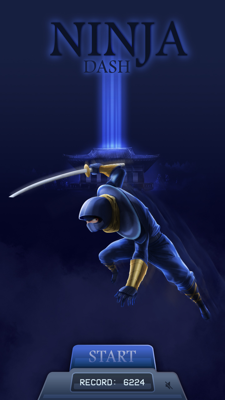 【NinjaDash】ゲームをプレイする