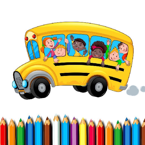 【School Bus Coloring Book】ゲームをプレイする