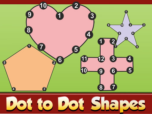 【Dot to Dot Shapes Kids Education】ゲームをプレイする