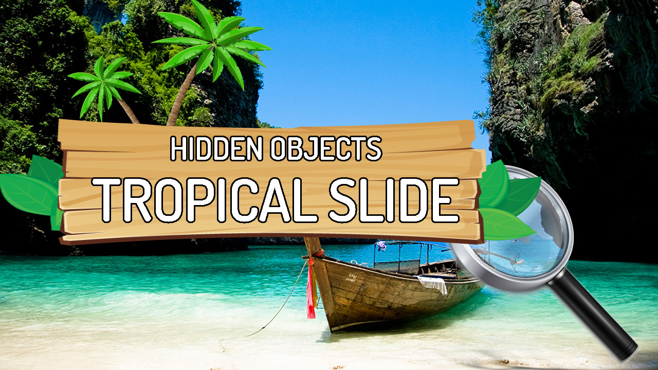 Play Hidden Objects Tropical Slide