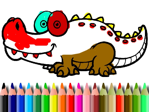 Play BTS Aligator Coloring Thumbnail