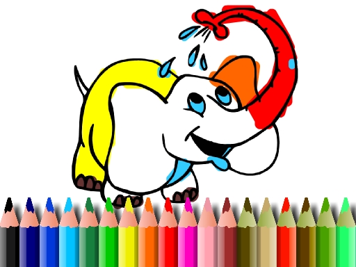 Play BTS Elephant Coloring Thumbnail