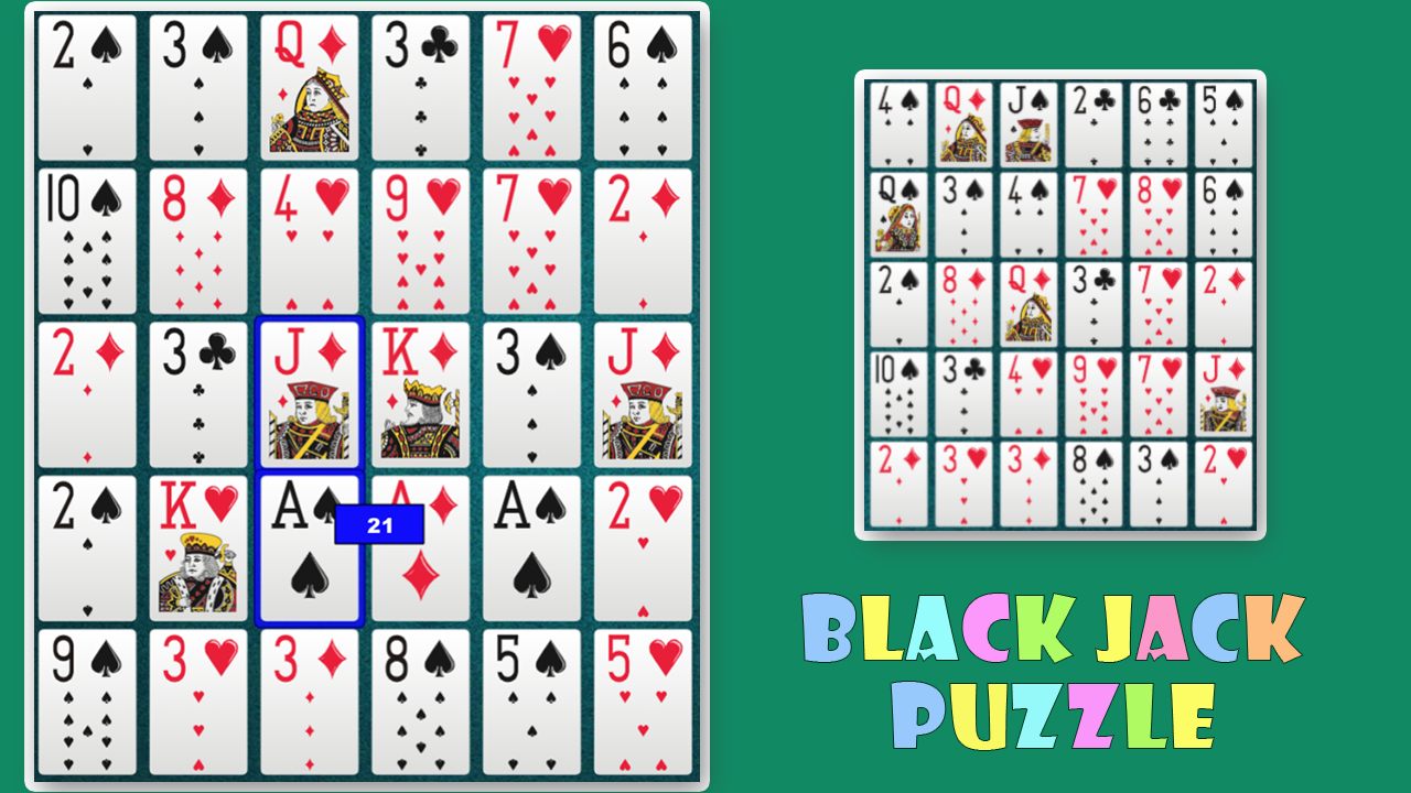【Black Jack Puzzle】ゲームをプレイする