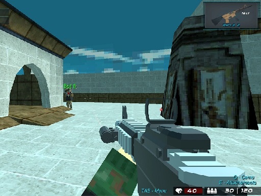 【Blocky Shooting Arena 3D Pixel Combat】ゲームをプレイする