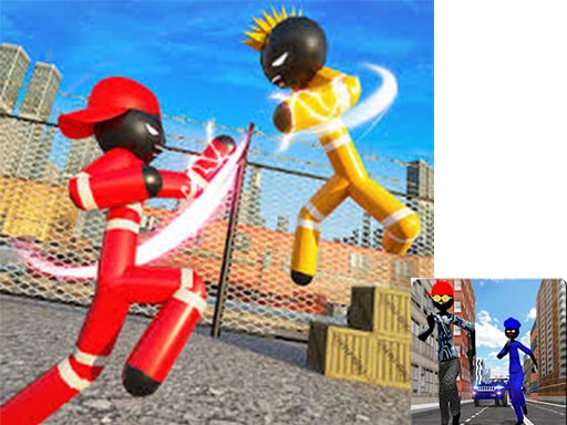 【Stickman Police VS Gangsters Street Fight】ゲームをプレイする