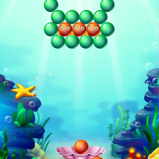 バブルゲーム【Underwater Bubble Shooter】ゲームのサムネイル画像