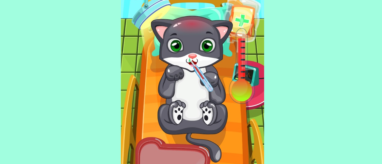 世話ゲーム【Cat Doctor】ゲームのサムネイル画像