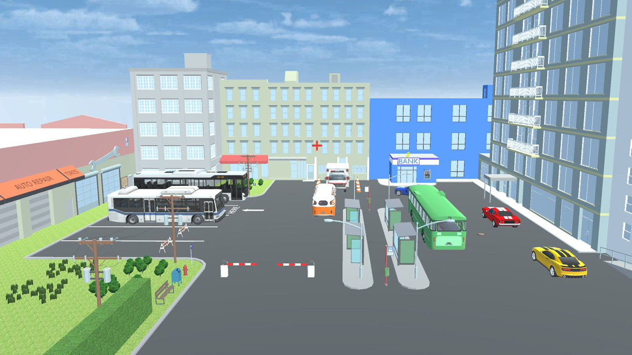 【City Bus Parking Simulator Challenge 3D】ゲームをプレイする