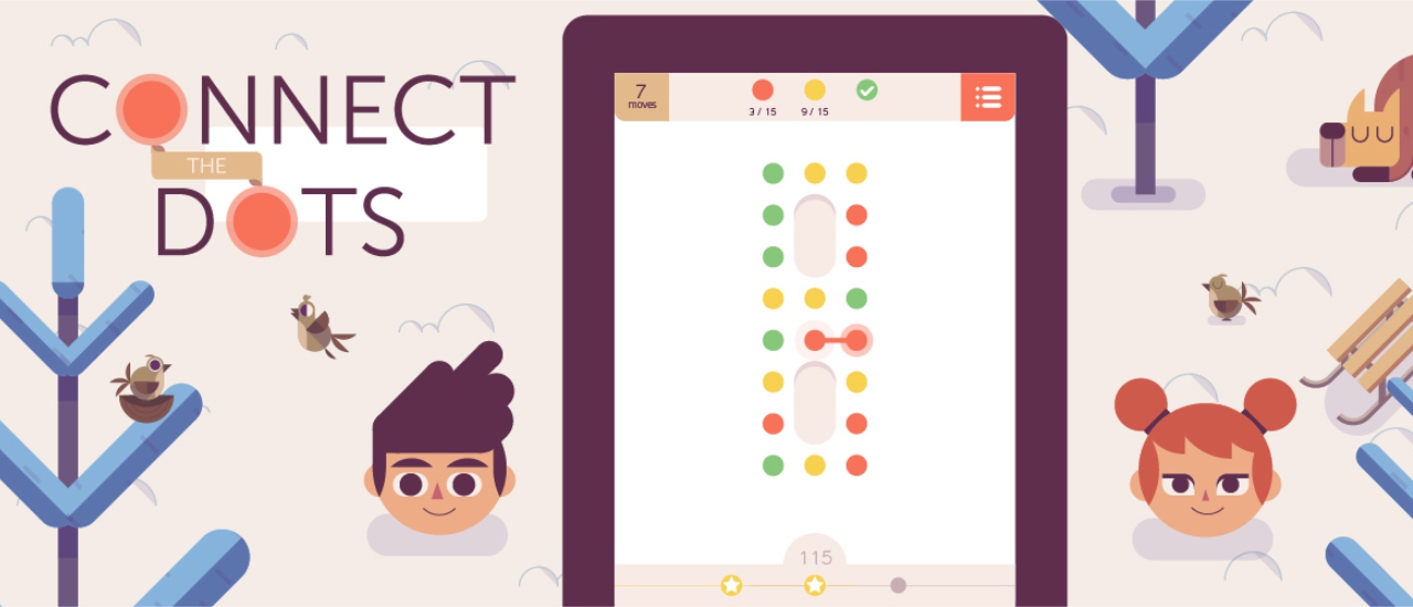 【Connect The Dots】ゲームをプレイする