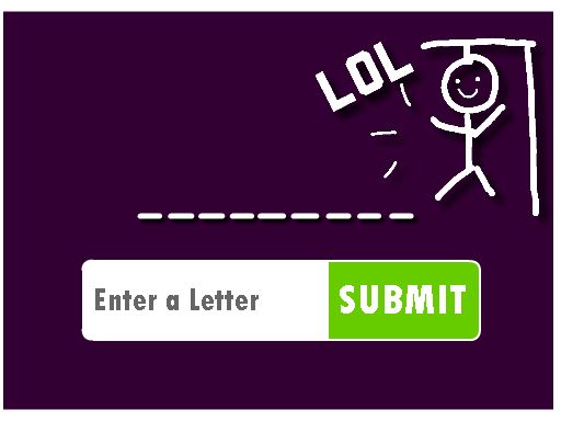 【Internet Hangman】ゲームをプレイする