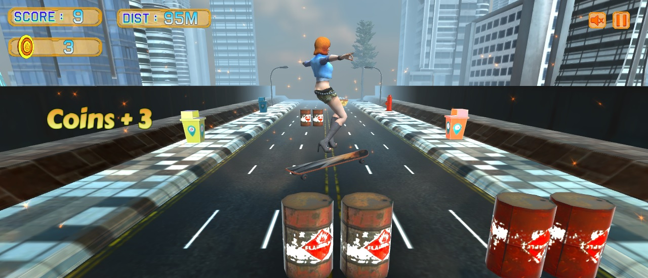 【Skater Girl】ゲームをプレイする