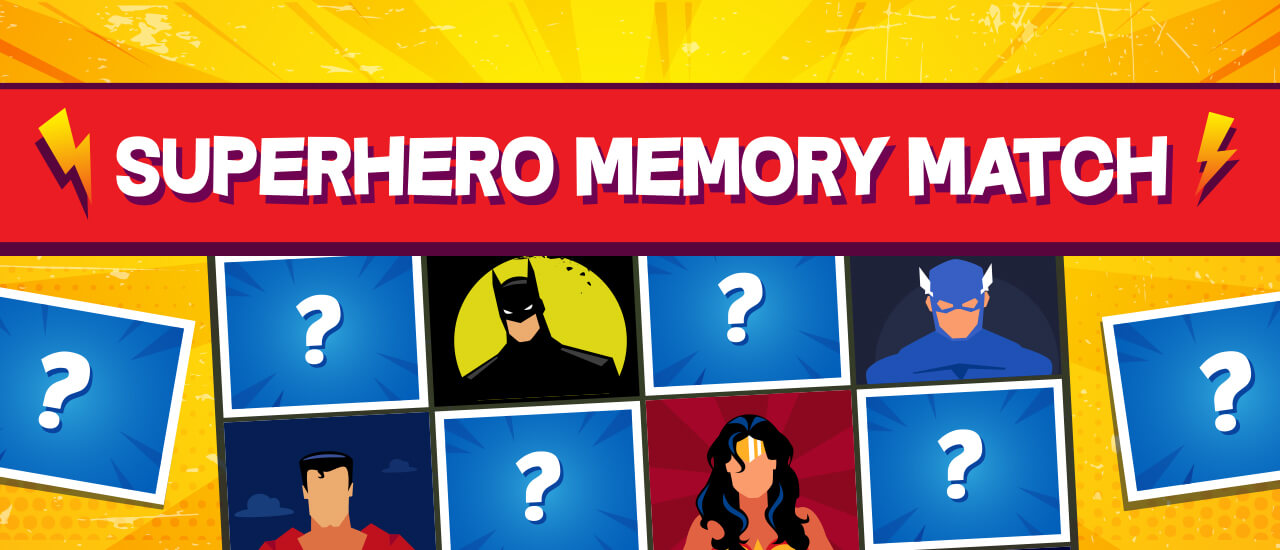 【Superhero Memory Match】ゲームをプレイする