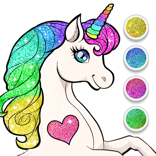【Unicorn Dress Up Coloring Book】ゲームをプレイする