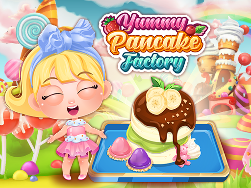料理ゲーム【Yummy Pancake Factory】ゲームのサムネイル画像