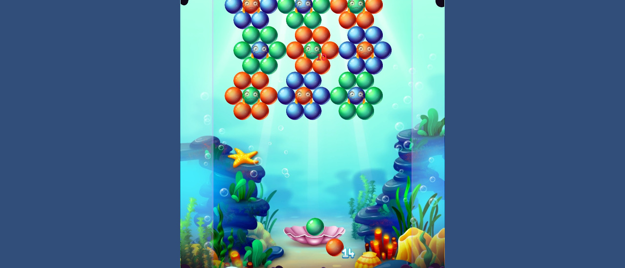 【Aqua Bubble Shooter】ゲームをプレイする