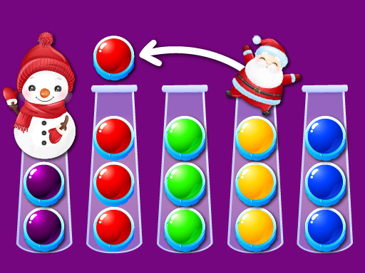 【Ball Sort Xmas】ゲームをプレイする