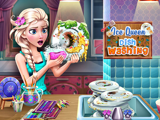 【Ice Queen Dish Washing】ゲームをプレイする