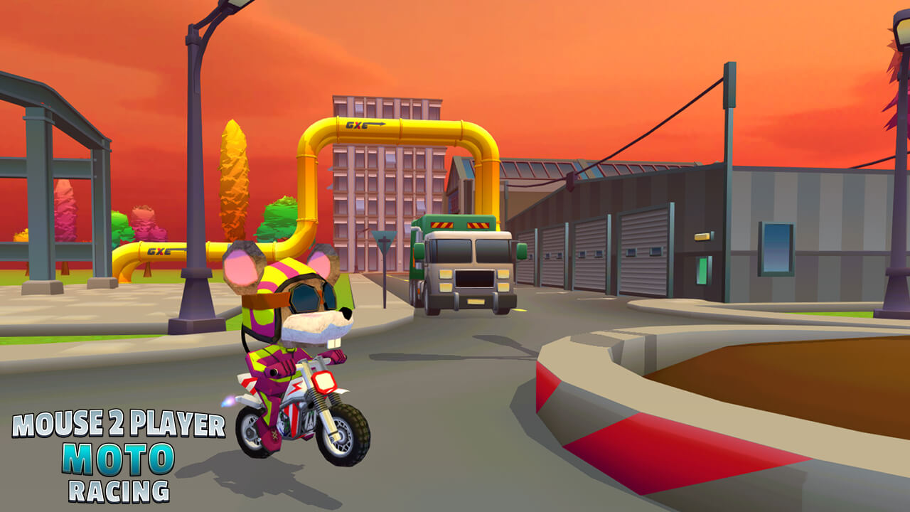 【Mouse 2 Player Moto Racing】ゲームをプレイする
