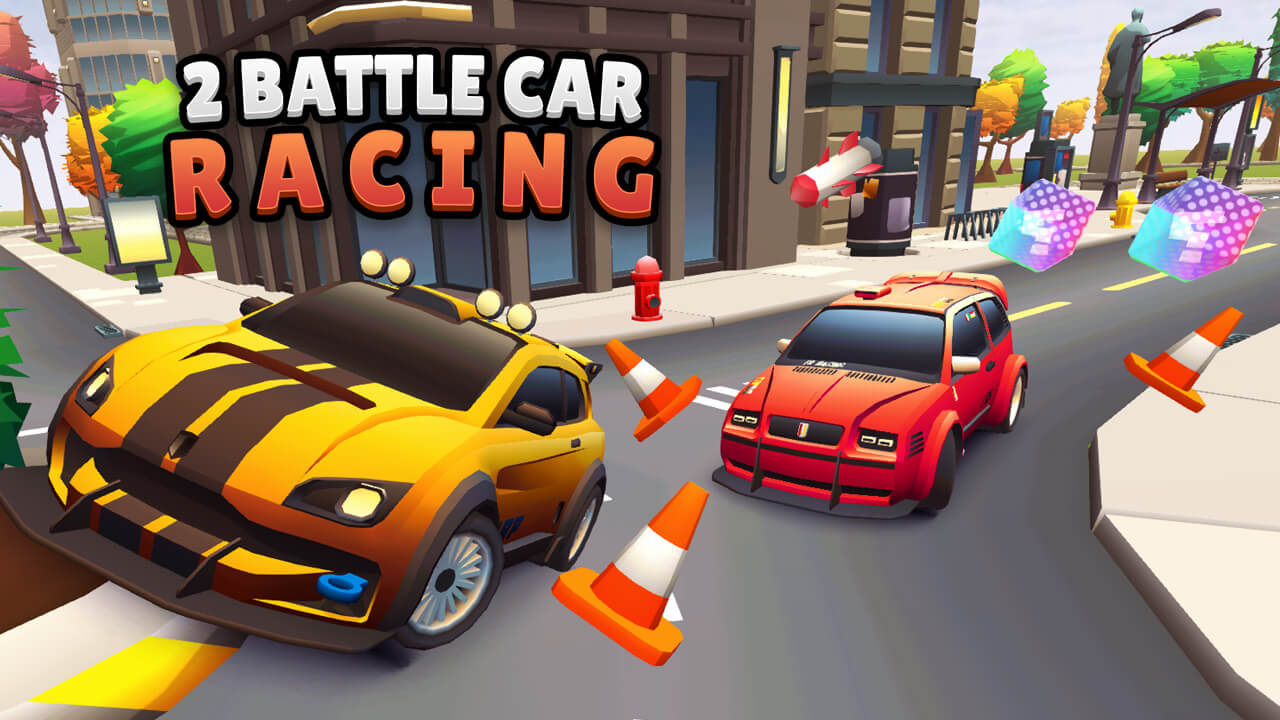 【2 Player Battle Car Racing】ゲームをプレイする