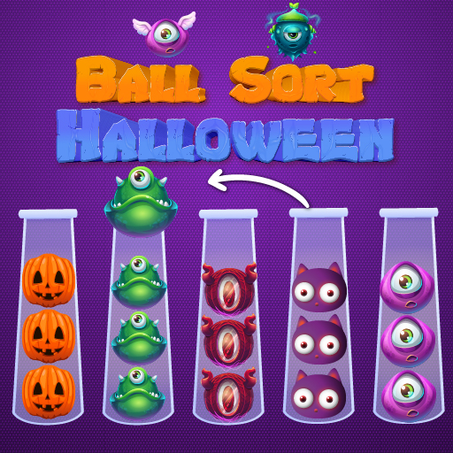 【Ball Sort Halloween】ゲームをプレイする