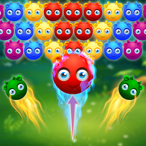 バブルゲーム【Cute Monster Bubble Shooter】ゲームのサムネイル画像