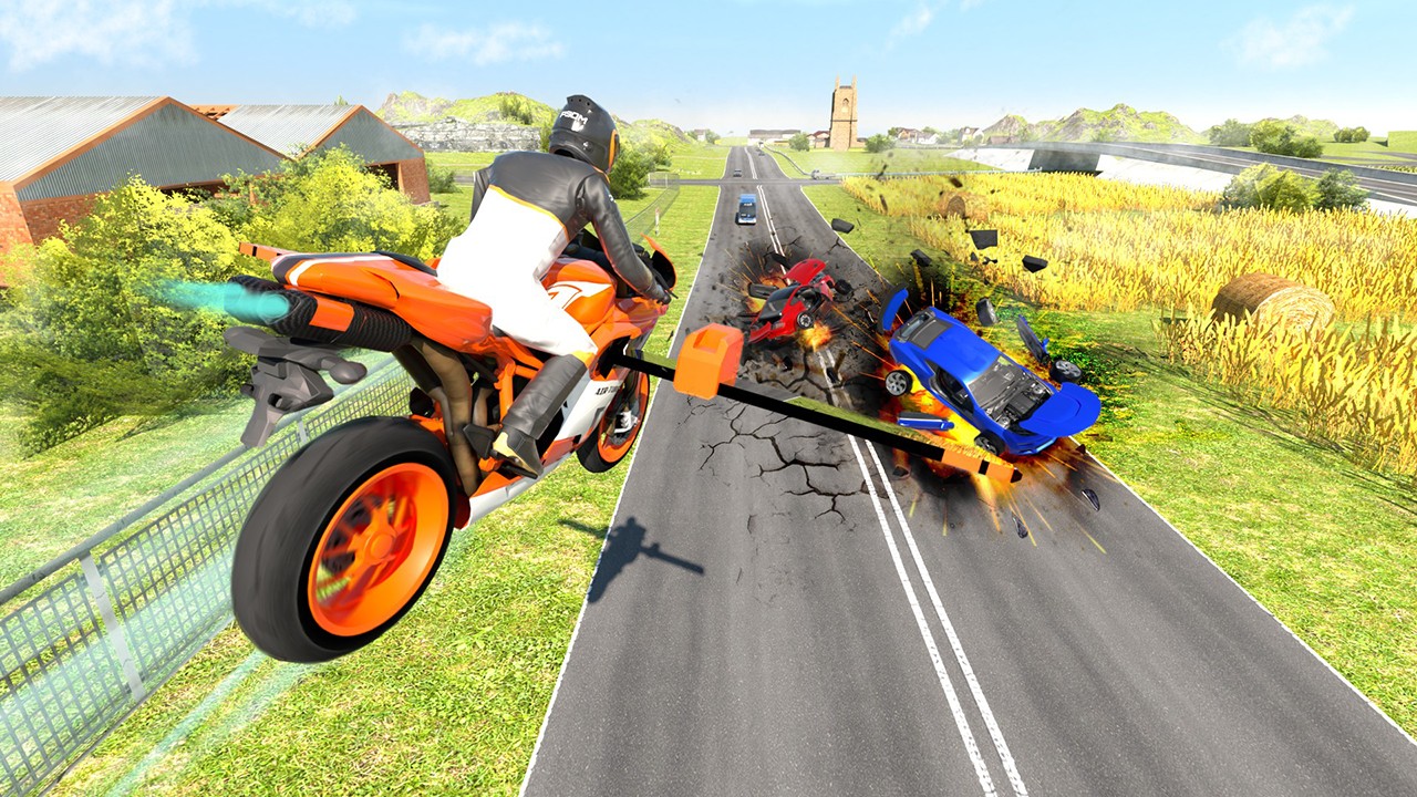 【Flying Motorbike Driving Simulator】ゲームをプレイする