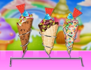 料理ゲーム【Homemade Ice Cream Cooking】ゲームのサムネイル画像