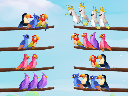 【Bird Sort Puzzle】ゲームをプレイする