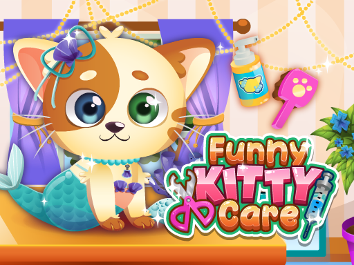 世話ゲーム【Funny Kitty Care】ゲームのサムネイル画像