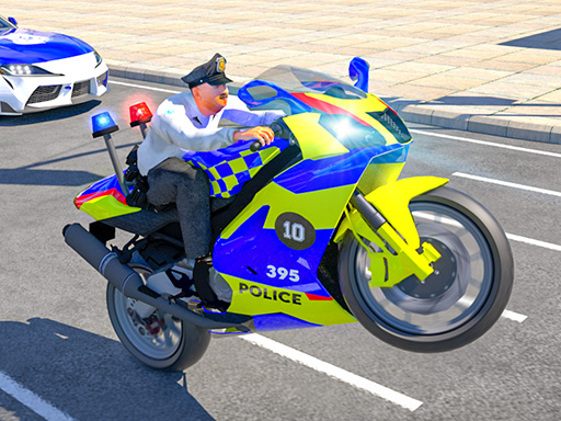 Play Police Bike Stunt Race Game