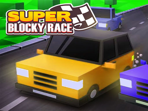 ドライブゲーム【Super Blocky Race】ゲームのサムネイル画像