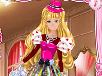Play Barbie's Valentine's Patchwork Dress Thumbnail