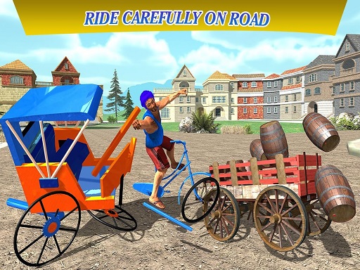 【City Cycle Rickshaw Simulator 2020】ゲームをプレイする