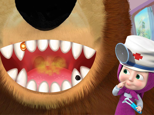 【Girl And The Bear Dentist Game】ゲームをプレイする