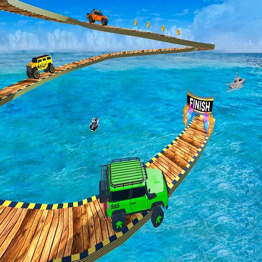 【Impossible Tracks Jeep Stunts Driving Game】ゲームをプレイする