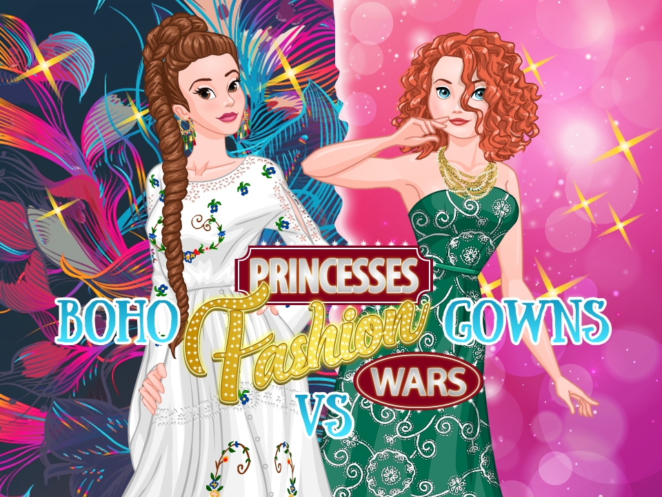 Play Princesses Fashion Wars Boho VS Gowns Thumbnail