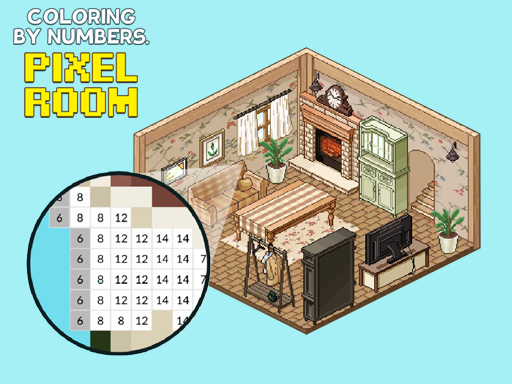 【Coloring by Numbers. Pixel Rooms】ゲームをプレイする